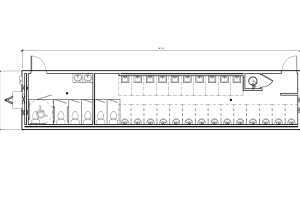 MMG - 12x56 Mobile Restroom Trailer for Men and Women